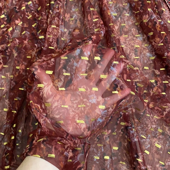 Free People | Ria Maxi Sleeveless Sheer Embroidered Boho Top Dress OB1192811 XS - Picture 8 of 16